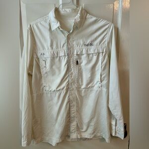 Salt Life white fishing jacket. Size medium
